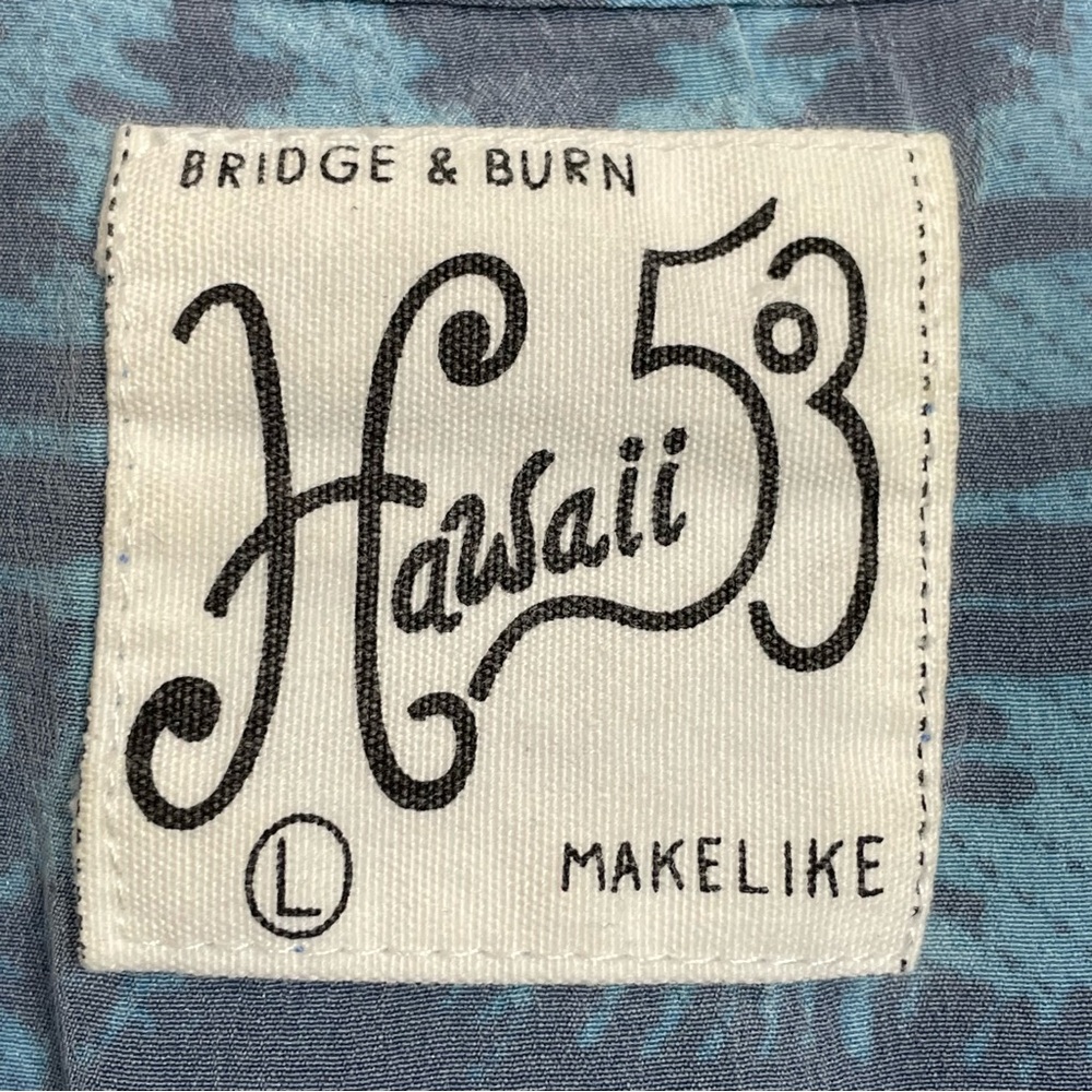 Bridge & Burn Silk Top Makelike Hawaii 503 Women Floral Blue Pink Sleeveless - Picture 6 of 16